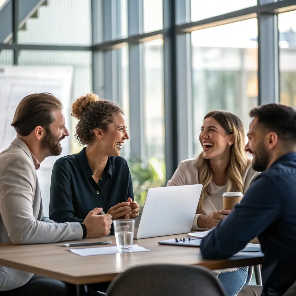 CRIVONITH team engaged in discussion